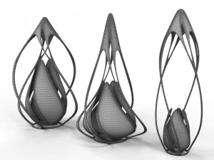 vase-lamp organic 3D Model