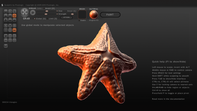 starfish 3Dプリントモデル .c4d .max .obj .3ds .fbx .stl .blend 