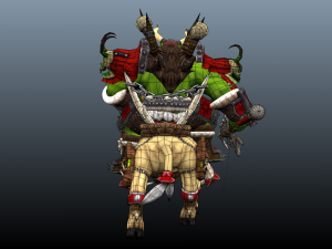 orc boar rider 3D Model