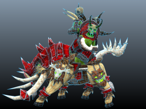 orc boar rider 3D Model