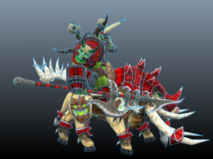 orc boar rider 3D Model