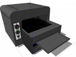 toaster vertical tunnel Modello 3D
