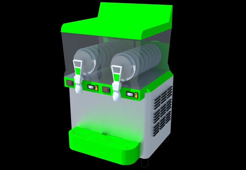 slush machine double 3D Model .c4d .max .obj .3ds .fbx .stl .blend 