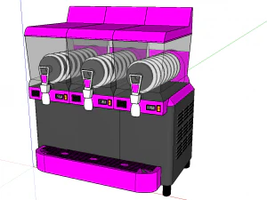 slush machine triple 3D Model