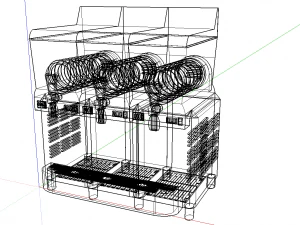 slush machine triple 3D Model