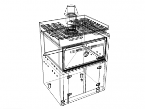 charcoal oven josper 50 lbc Model 3D