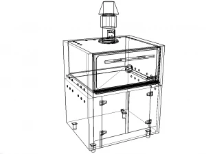 charcoal oven josper 50 l 3D Model