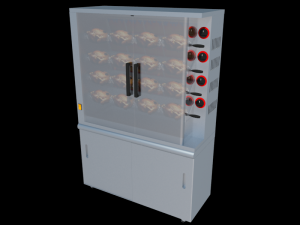 rotisserie chicken 4 spits 3D Model