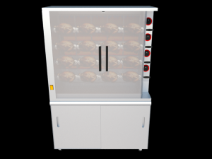 rotisserie chicken 4 spits 3D Model