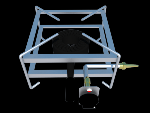 paella burner cooker 3D 模型
