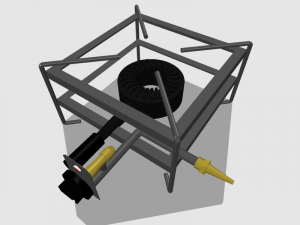 paella burner cooker 3D 模型