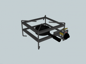 paella burner cooker 3D 模型