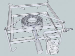 paella burner cooker 3D 模型