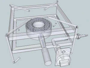 paella burner cooker 3D Model