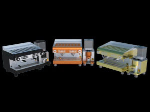 m&aacute;quinas de caf&eacute; expresso 3 cores Modelo 3D