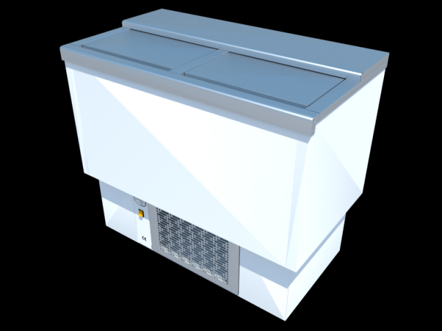 bottle cooler horizontal 3D Model .c4d .max .obj .3ds .fbx .stl .blend 