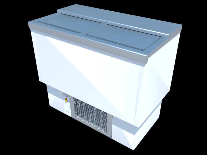 bottle cooler horizontal 3D Model .c4d .max .obj .3ds .fbx .stl .blend 