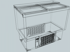 bottle cooler horizontal 3D Model