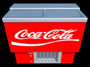 bottle cooler horizontal standard coca-cola 3D Model