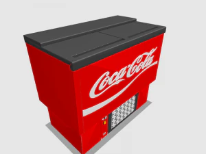 bottle cooler horizontal standard coca-cola 3D Model