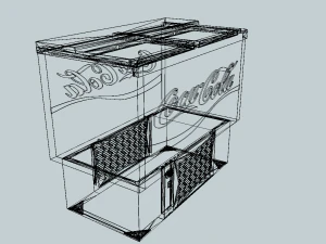 bottle cooler horizontal standard coca-cola 3D Model