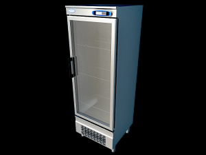refrigerator cabinet exhibitor 1 door 3D Model