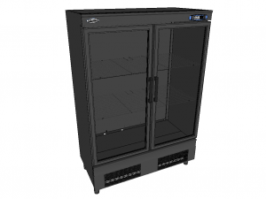 refrigerator cabinet exhibitor 2 door Model 3D