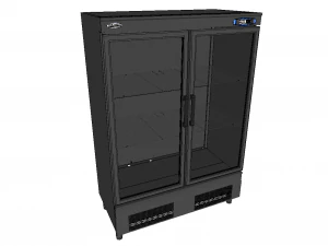 refrigerator cabinet exhibitor 2 door 3D Model