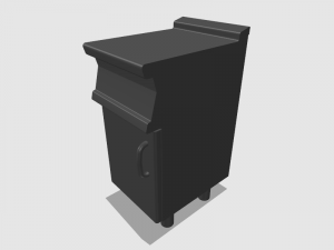 kitchen neutral module 40 cm 3D 모델