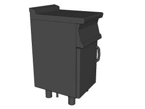 kitchen neutral module 40 cm 3D Model