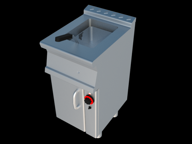 industrial fryer 11 liters Modello 3D .c4d .max .obj .3ds .fbx .stl .blend 