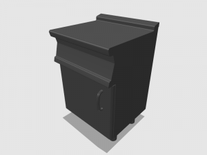 kitchen neutral module 60 cm 3D Модель