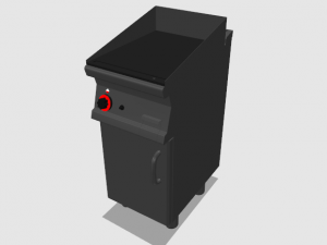 industrial griddle 40 cm 3D Modell