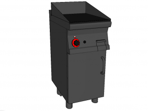 industrial griddle 40 cm 3D Modell