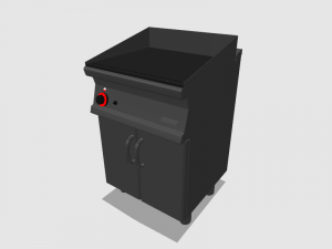 industrial griddle 60 cm Model 3D