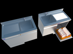 2 industrial sink simple 3D मॉडल