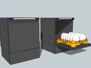2 dishwasher 50 model 3D Model