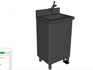 industrial handwash Modelo 3D