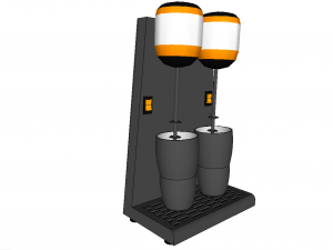 ice cream mixer double 3D Модель