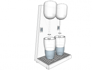 ice cream mixer double 3D Модель