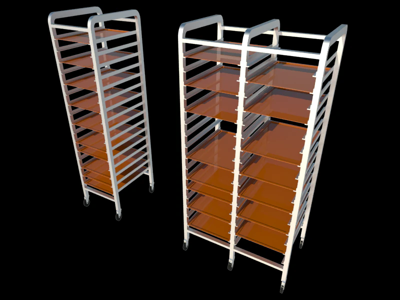 bandeja para carrinho de transporte Modelo 3D .c4d .max .obj .3ds .fbx .stl .blend 