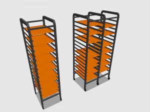 bandeja para carrinho de transporte Modelo 3D