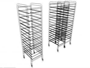 transport cart tray Modelo 3D