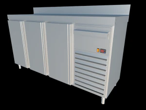 front table top refrigerator 3D Model