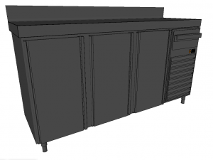 front table top refrigerator 3D Model