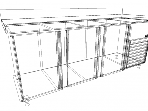 table top refrigerator 3D Model