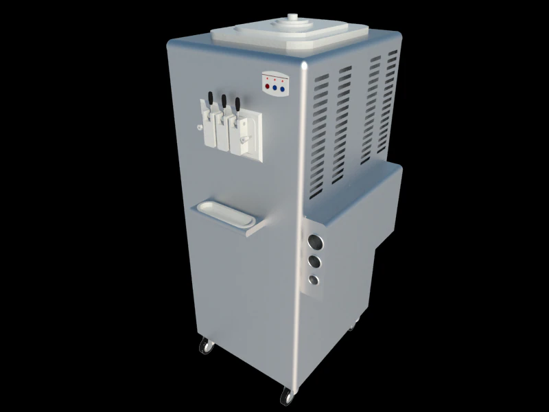 ice cream machine 3D Model .c4d .max .obj .3ds .fbx .stl .blend 