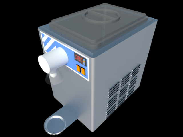 cream maker 3D Model .c4d .max .obj .3ds .fbx .stl .blend 