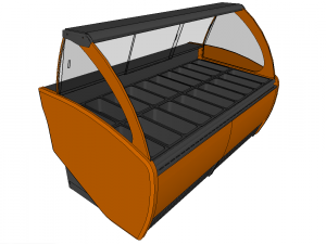 ice cream display case 3D 模型