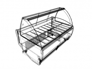 ice cream display case 3D 模型